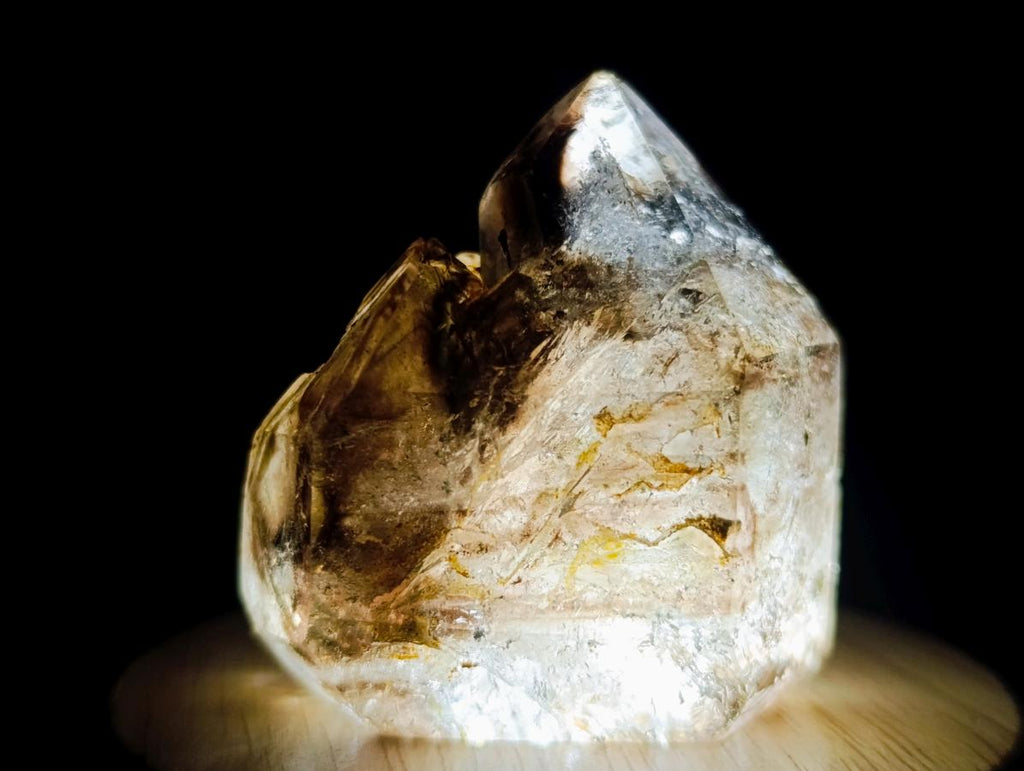 Polished Smokey Window Quartz Crystals x 6 From Akansobe, Madagascar - Toprock Gemstones and Minerals 