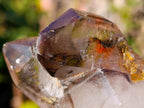 Polished Smokey Window Quartz Crystals x 6 From Akansobe, Madagascar - Toprock Gemstones and Minerals 