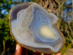 Polished Banded Agate Slices with Natural Edging x 7 From Madagascar - Toprock Gemstones and Minerals 