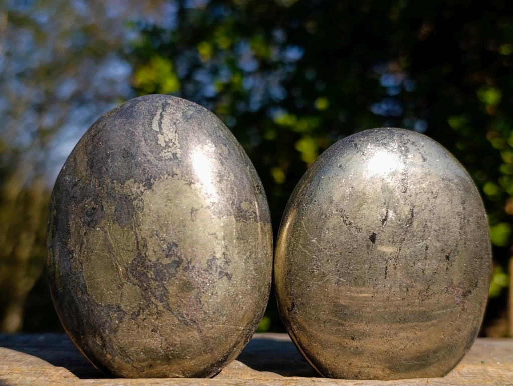 Polished Basalt Pharaoh Stone Galets x 12 From Iron Duke Mine, Zimbabwe - Toprock Gemstones and Minerals 