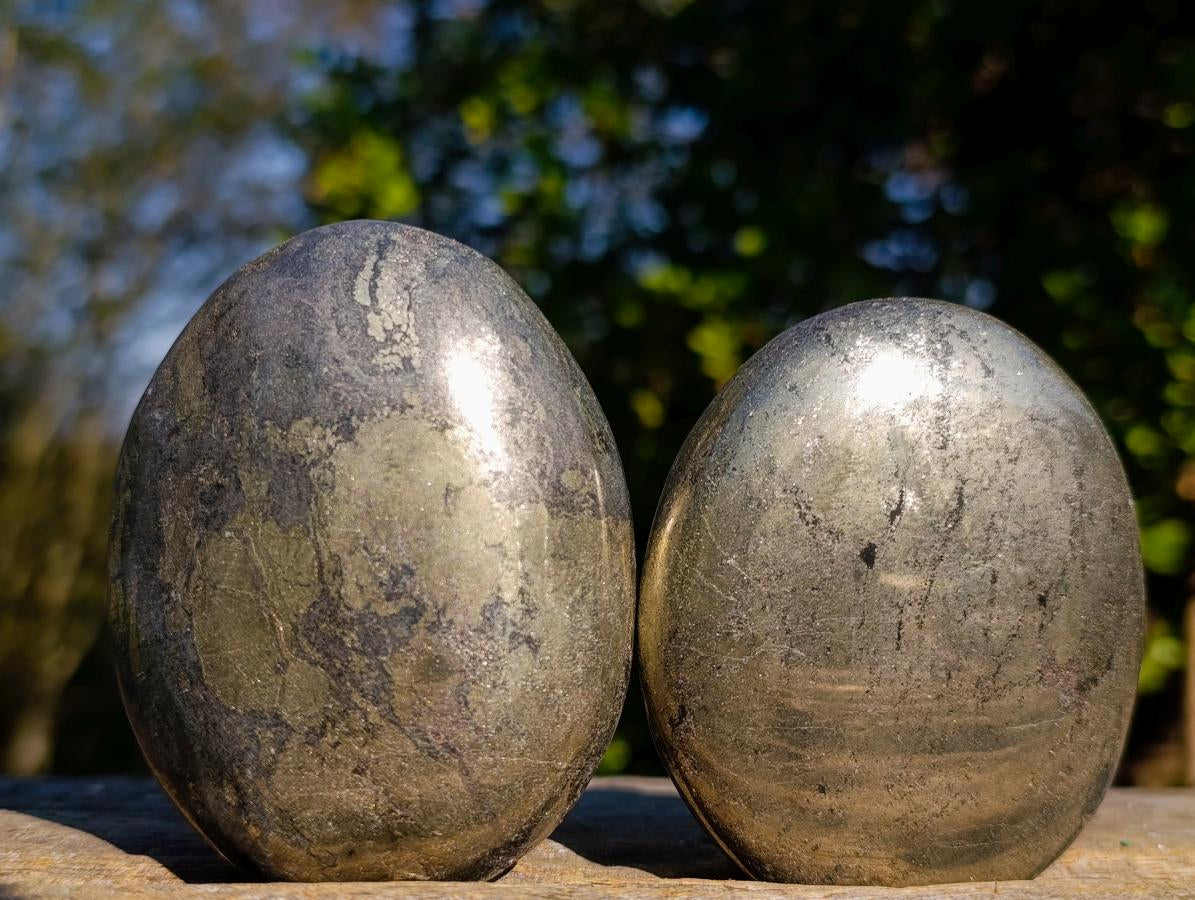 Polished Basalt Pharaoh Stone Galets x 12 From Iron Duke Mine, Zimbabwe - Toprock Gemstones and Minerals 