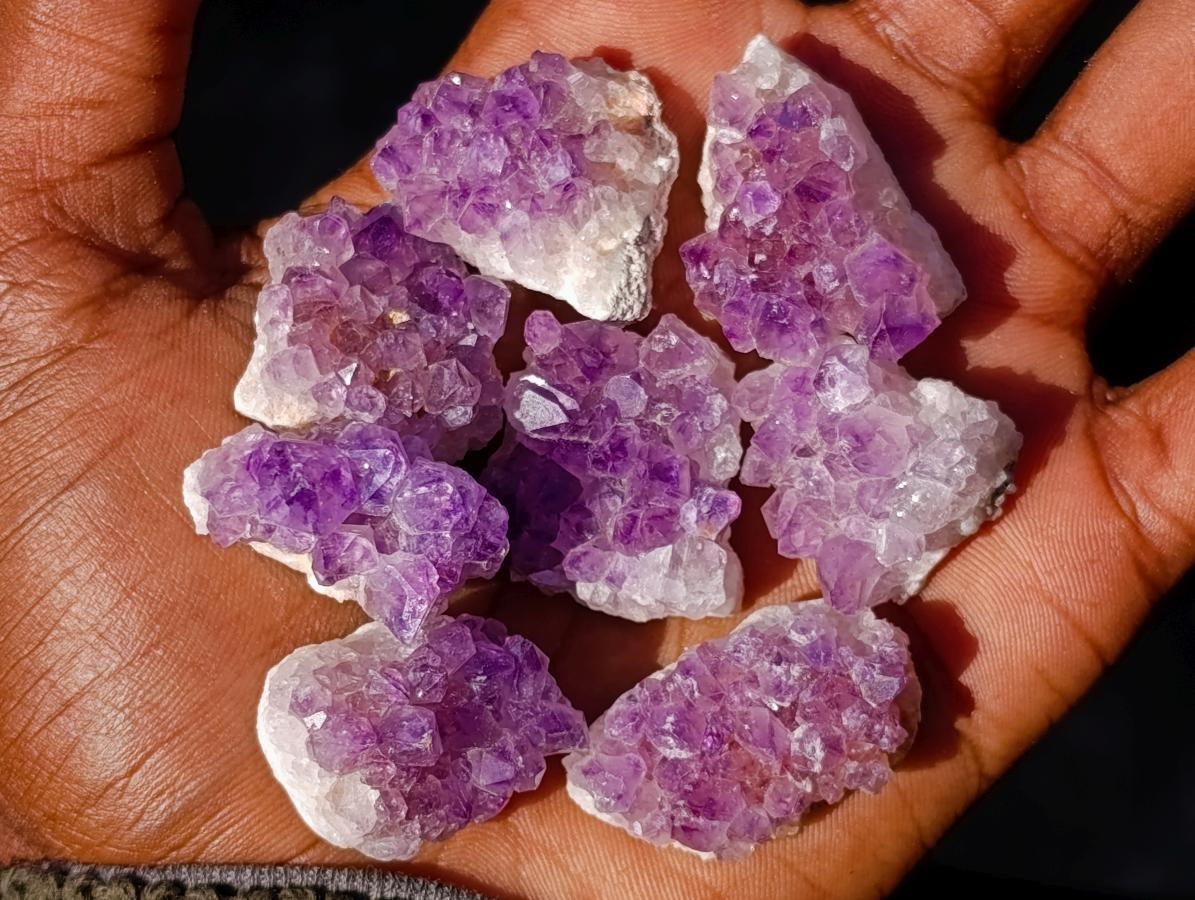 Natural Mini Amethyst Clusters x 70 From Ambatondrazaka, Madagascar - Toprock Gemstones and Minerals 