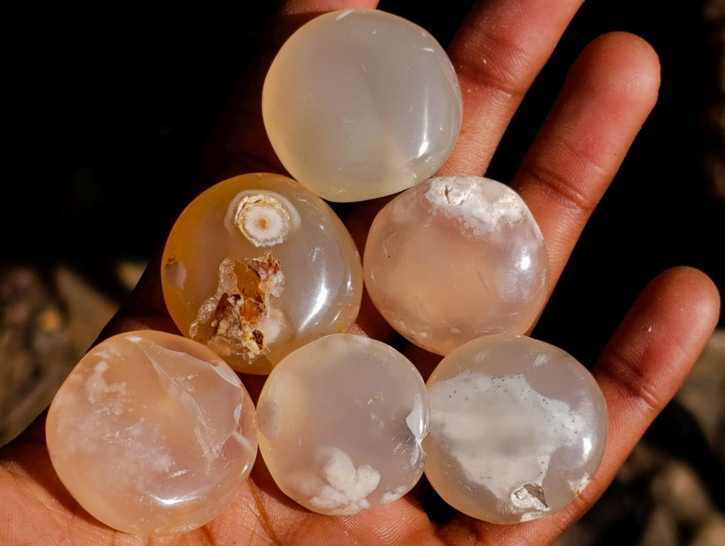 Polished Flower Agate Free Forms x 70 From Antsahalova, Madagascar - Toprock Gemstones and Minerals 