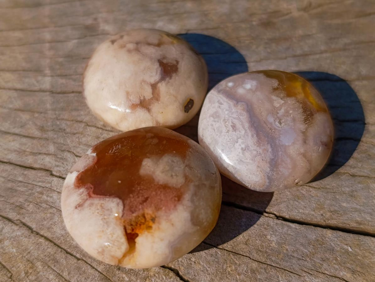 Polished Flower Agate Free Forms x 70 From Antsahalova, Madagascar - Toprock Gemstones and Minerals 