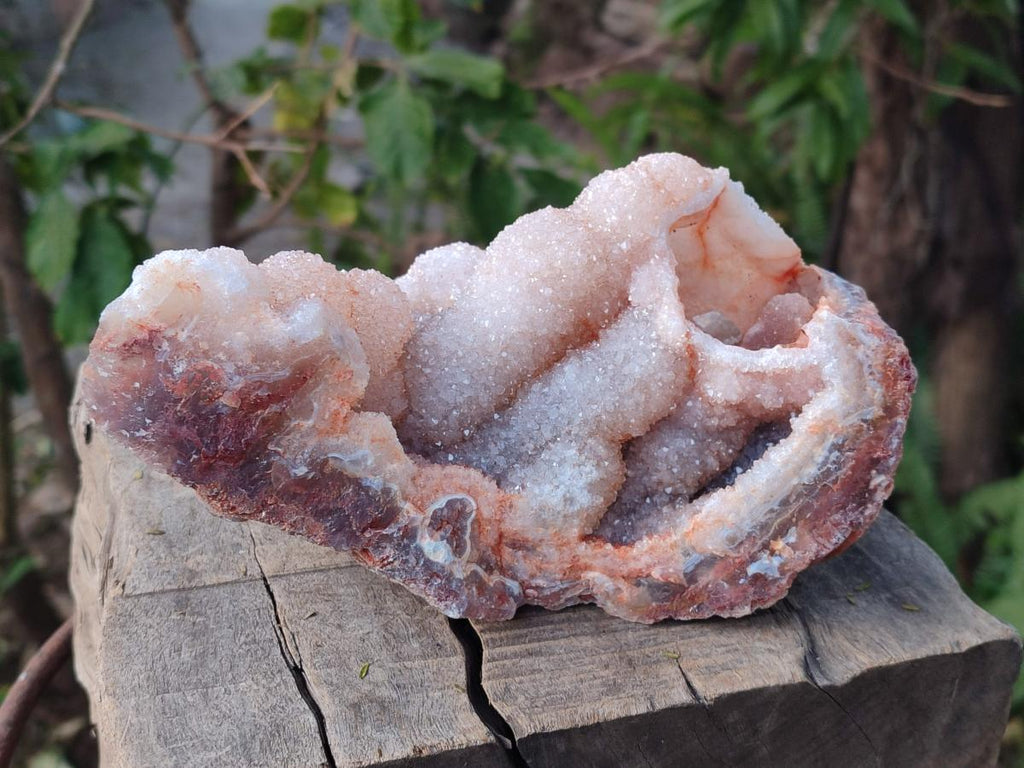 Natural Stalagmitic Agate with Cristobalite x 2 From Didi, Madagascar - Toprock Gemstones and Minerals 