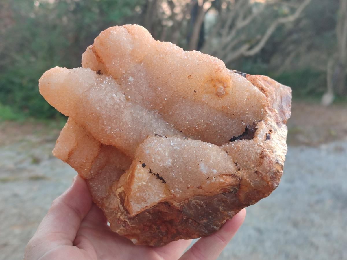Natural Stalagmitic Agate with Cristobalite x 2 From Didi, Madagascar - Toprock Gemstones and Minerals 