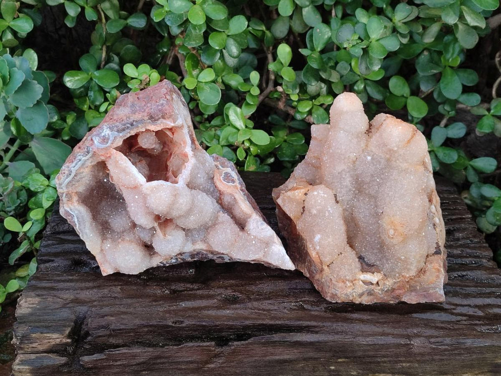Natural Stalagmitic Agate with Cristobalite x 2 From Didi, Madagascar - Toprock Gemstones and Minerals 