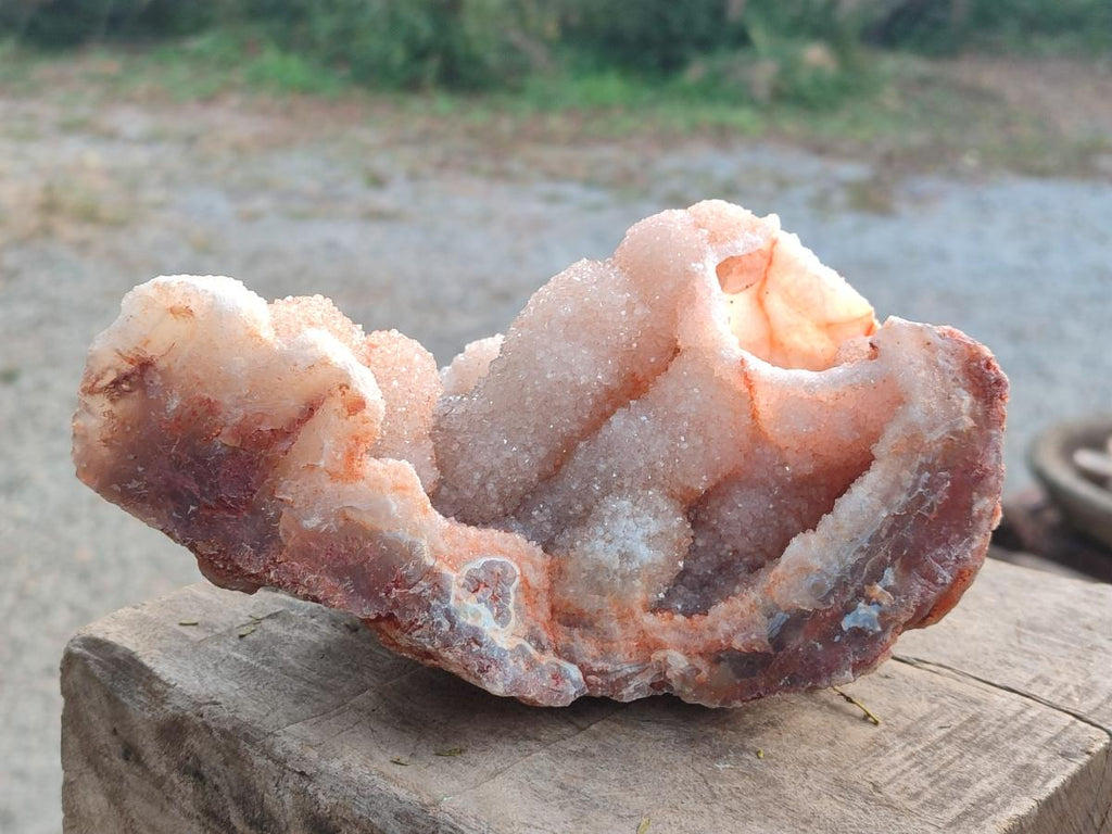 Natural Stalagmitic Agate with Cristobalite x 2 From Didi, Madagascar - Toprock Gemstones and Minerals 