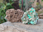 Natural Rare Bladed Barite with Malachite Specimens x 3 From Shangulowé Mine, Congo - Toprock Gemstones and Minerals 