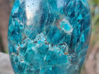 Polished Blue Apatite Standing Display Pieces x 2 From Betroka, Madagascar - Toprock Gemstones and Minerals 