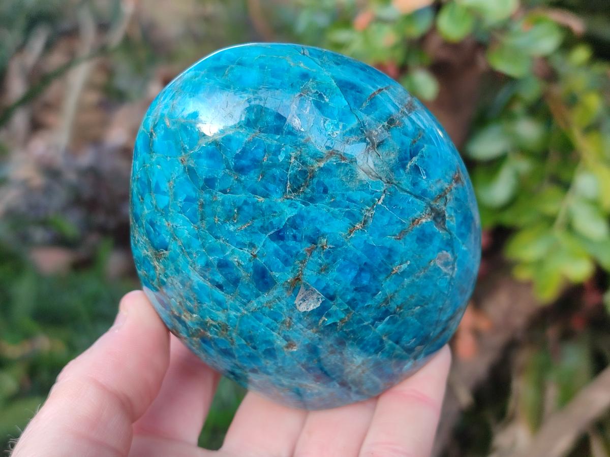 Polished Blue Apatite Standing Display Pieces x 2 From Betroka, Madagascar - Toprock Gemstones and Minerals 