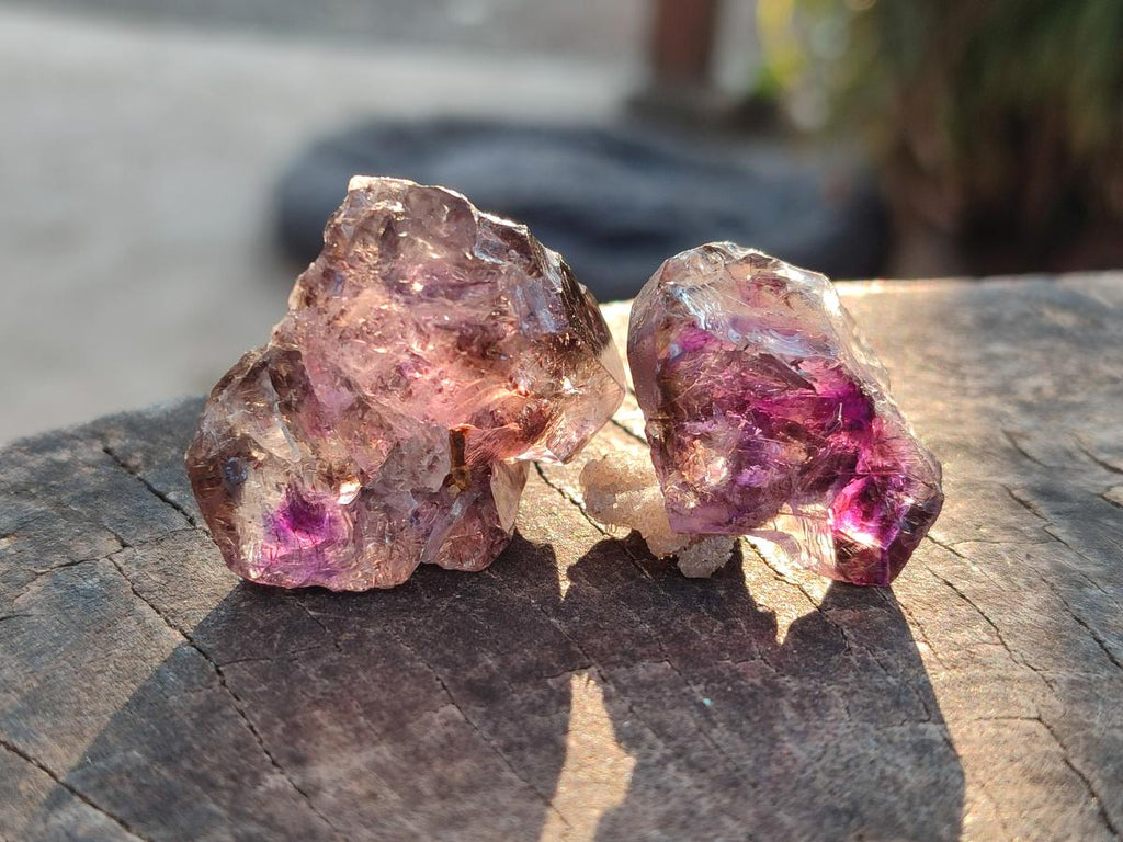 Natural Skeletal Window Amethyst Crystals x 20 From Chiredzi, Zimbabwe - Toprock Gemstones and Minerals 
