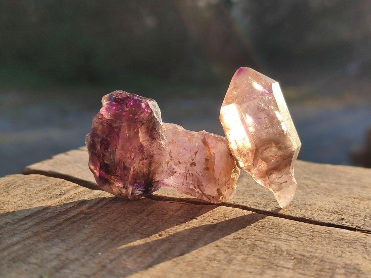 Natural Skeletal Window Amethyst Crystals x 20 From Chiredzi, Zimbabwe - Toprock Gemstones and Minerals 