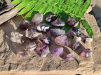 Natural Skeletal Window Amethyst Crystals x 20 From Chiredzi, Zimbabwe - Toprock Gemstones and Minerals 
