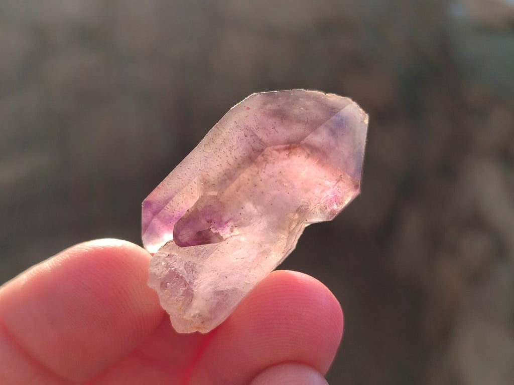 Natural Skeletal Window Amethyst Crystals x 20 From Chiredzi, Zimbabwe - Toprock Gemstones and Minerals 