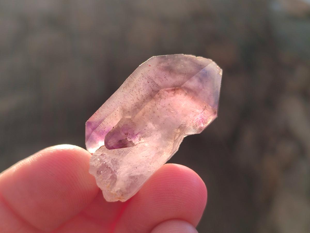 Natural Skeletal Window Amethyst Crystals x 20 From Chiredzi, Zimbabwe - Toprock Gemstones and Minerals 