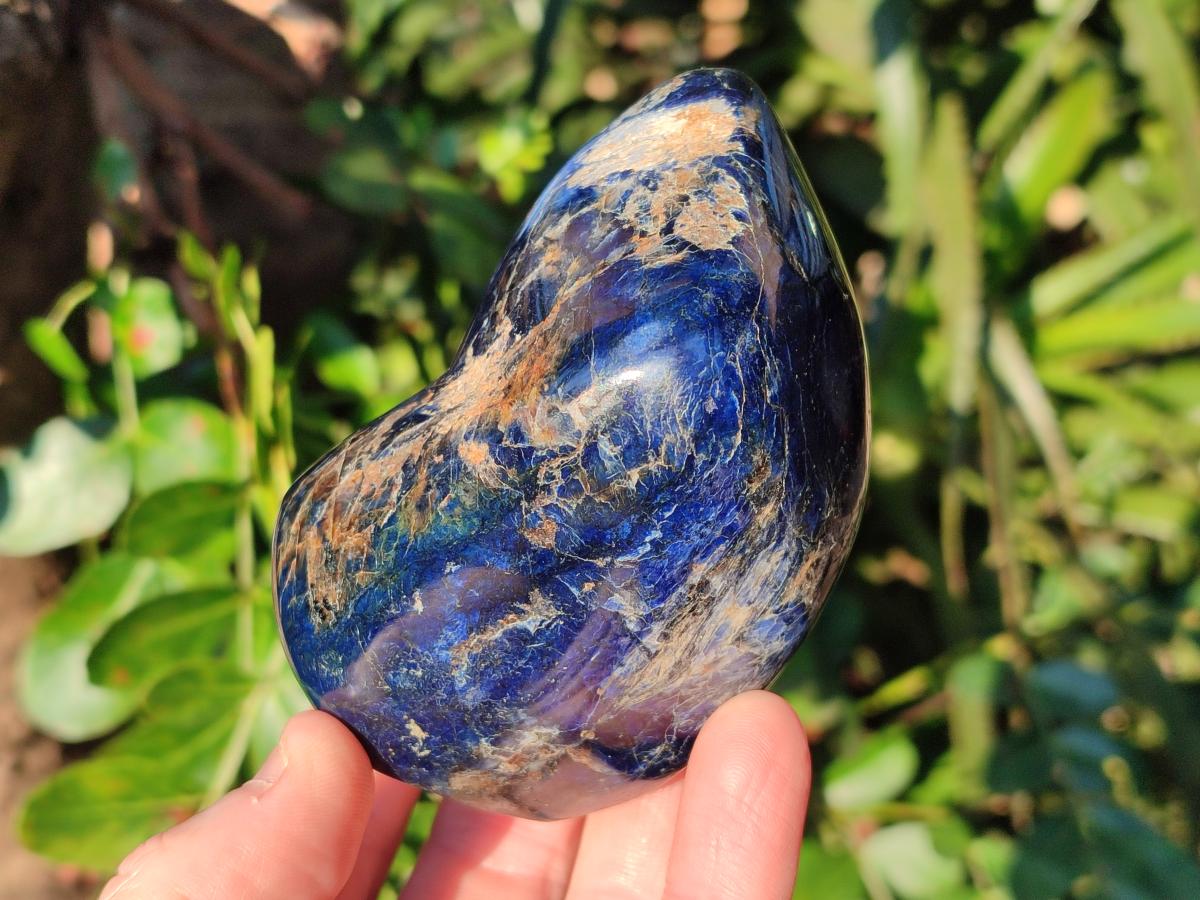 Polished Dumortierite Standing Display Pieces x 6 From Madagascar - Toprock Gemstones and Minerals 