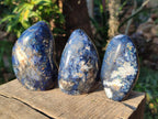 Polished Dumortierite Standing Display Pieces x 6 From Madagascar - Toprock Gemstones and Minerals 