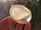Polished Girasol Pearl Quartz Palm Stones x 24 From Ambatondrazaka, Madagascar - Toprock Gemstones and Minerals 