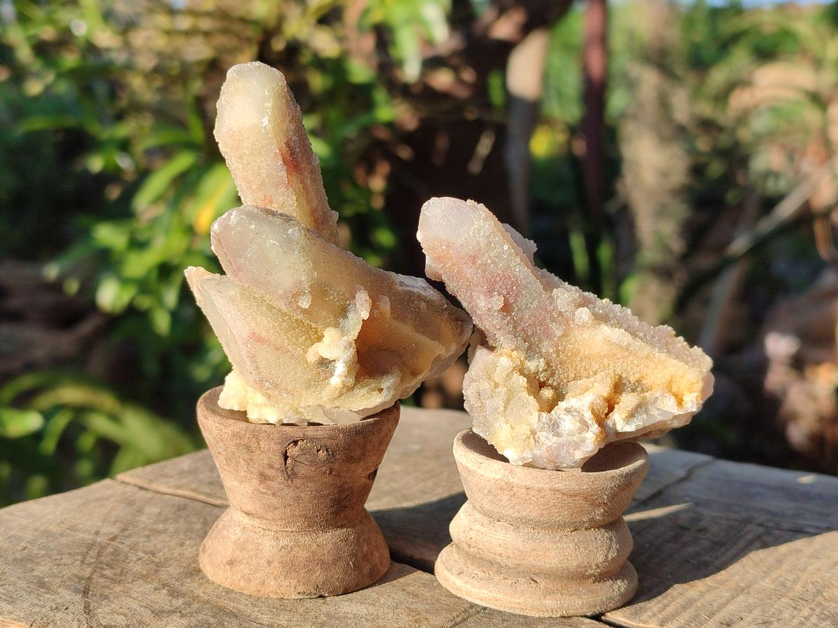 Natural Drusy Fairy Spirit Quartz Crystals x 35 From Boekenhouthoek, South Africa - Toprock Gemstones and Minerals 