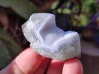 Polished On One Side Blue Lace Agate Geodes x 12 From Nsanje, Malawi - Toprock Gemstones and Minerals 