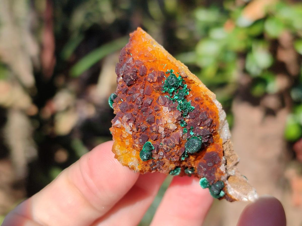 Natural Ball Malachite Specimens Coated with Drusy Quartz on Dolomite x 2 From Mindingi Mine, Congo - Toprock Gemstones and Minerals 
