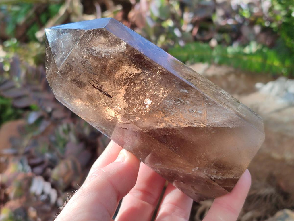 Polished Smokey Quartz Crystals x 2 From Madagascar - Toprock Gemstones and Minerals 