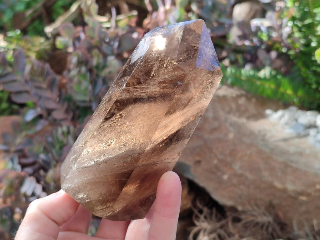 Polished Smokey Quartz Crystals x 2 From Madagascar - Toprock Gemstones and Minerals 