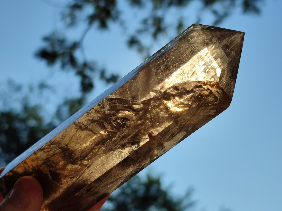 Polished Smokey Quartz Crystals x 2 From Madagascar - Toprock Gemstones and Minerals 
