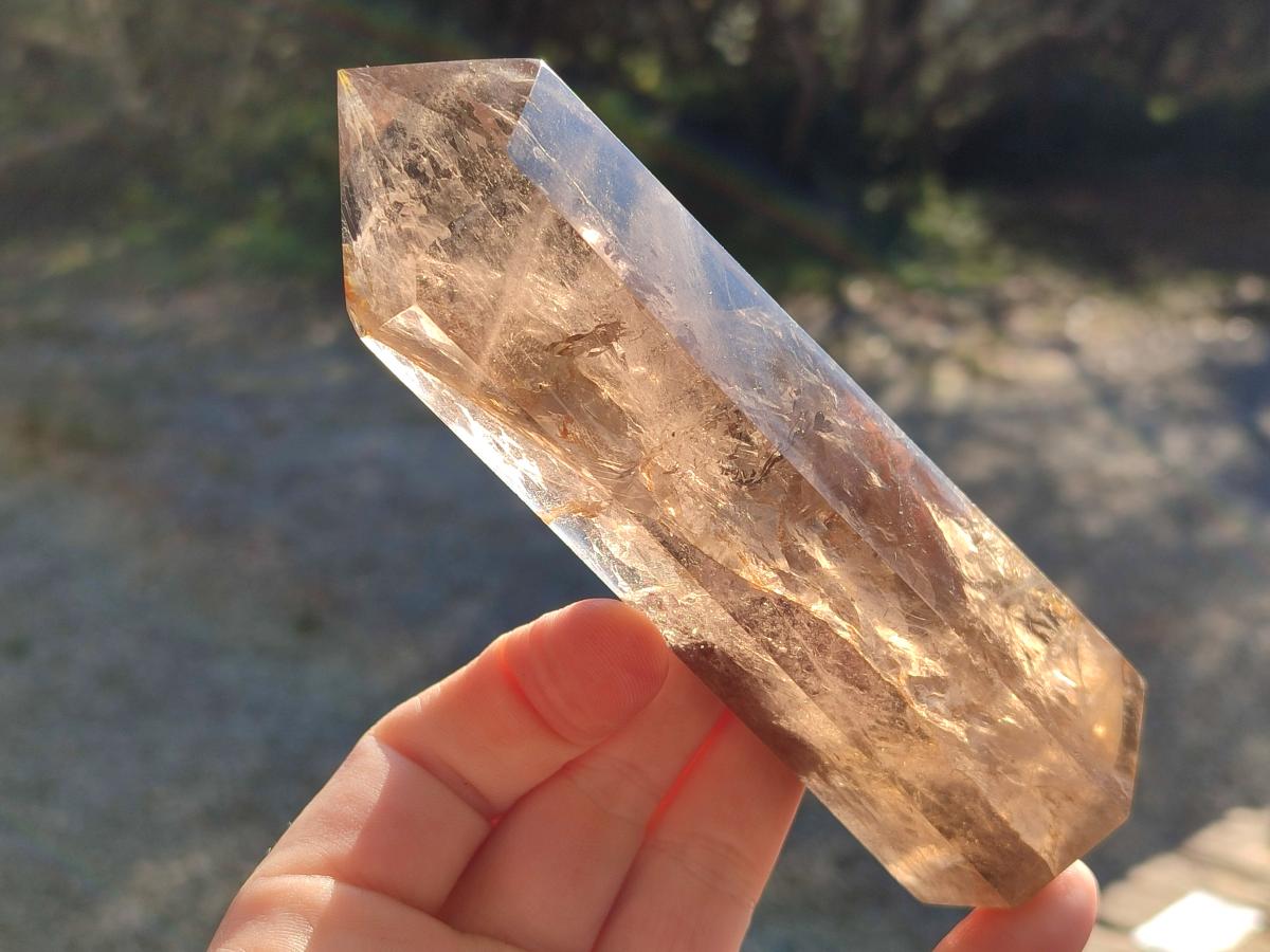 Polished Smokey Quartz Crystals x 2 From Madagascar - Toprock Gemstones and Minerals 