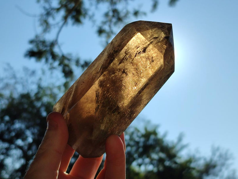 Polished Smokey Quartz Crystals x 2 From Madagascar - Toprock Gemstones and Minerals 