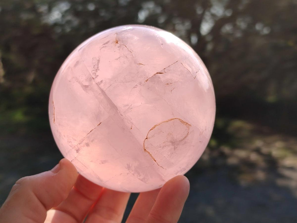 Polished Gemmy Rose Quartz Spheres x 2 From Madagascar - Toprock Gemstones and Minerals 