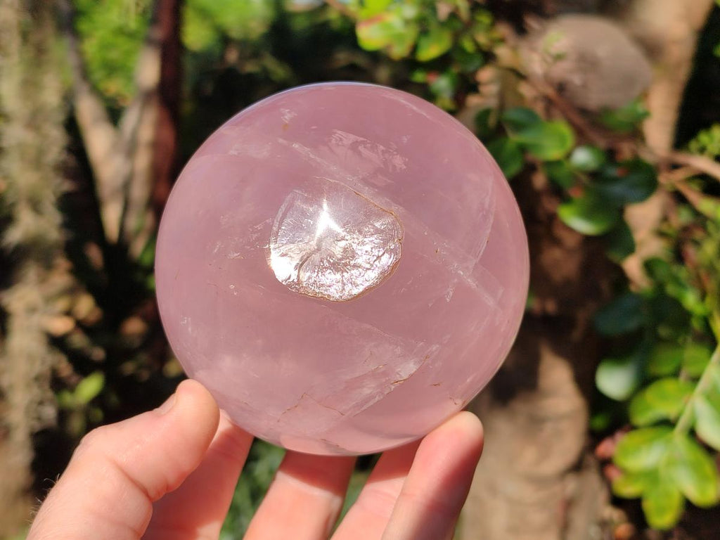 Polished Gemmy Rose Quartz Spheres x 2 From Madagascar - Toprock Gemstones and Minerals 