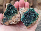 Natural Crystalline Malachite Specimens x 6 From Tenke Fungurume, Congo - Toprock Gemstones and Minerals 