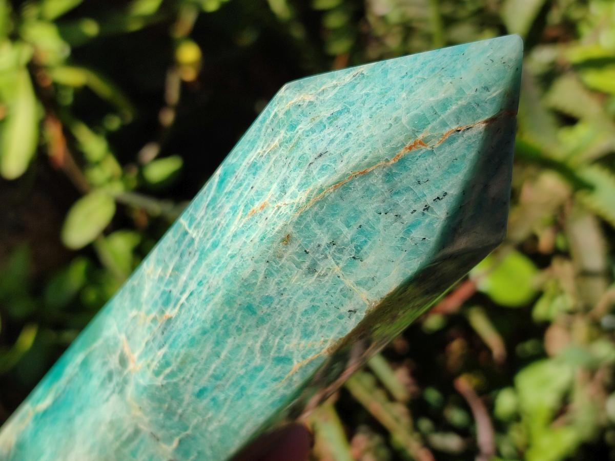 Polished Amazonite Display Crystals x 2 From Madagascar - Toprock Gemstones and Minerals 