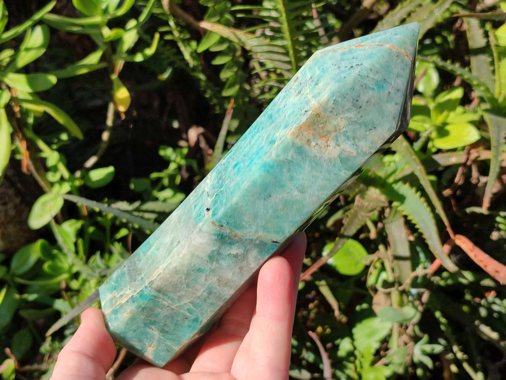 Polished Amazonite Display Crystals x 2 From Madagascar - Toprock Gemstones and Minerals 