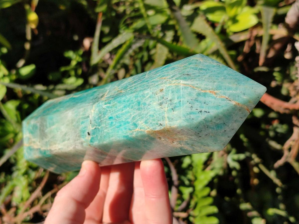 Polished Amazonite Display Crystals x 2 From Madagascar - Toprock Gemstones and Minerals 