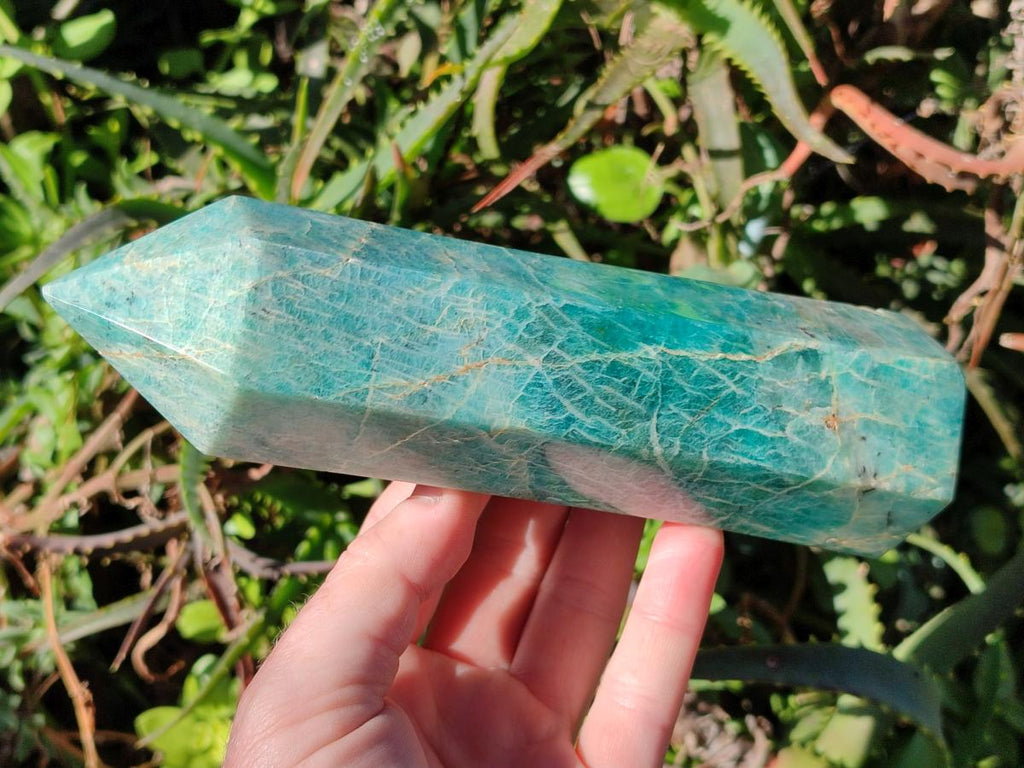 Polished Amazonite Display Crystals x 2 From Madagascar - Toprock Gemstones and Minerals 