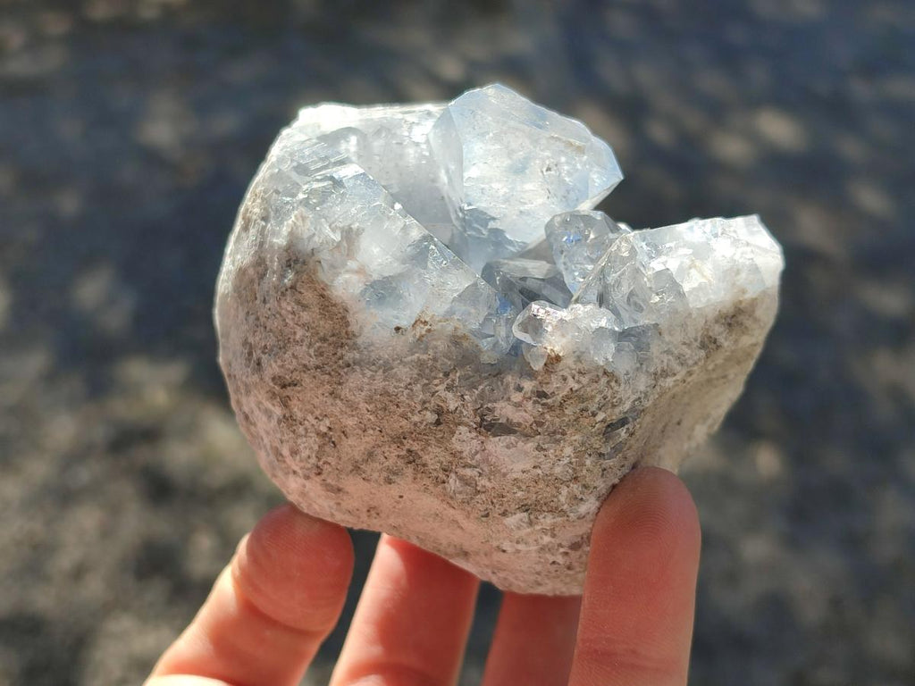 Natural Blue Celestite Crystal Specimens x 19 From Sakoany, Madagascar - Toprock Gemstones and Minerals 