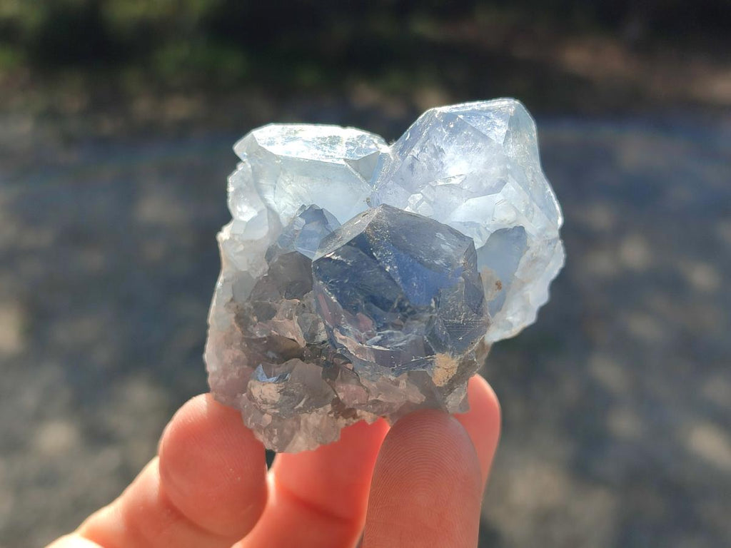 Natural Blue Celestite Crystal Specimens x 19 From Sakoany, Madagascar - Toprock Gemstones and Minerals 