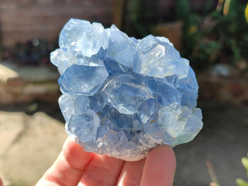 Natural Blue Celestite Crystal Specimens x 19 From Sakoany, Madagascar - Toprock Gemstones and Minerals 