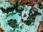 Natural Drusy Coated Chrysocolla Specimens with Crystalline Malachite x 2 From Lupoto Mine, Congo - Toprock Gemstones and Minerals 