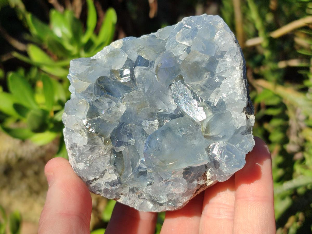 Natural Blue Celestite Specimens x 4 From Sakoany, Madagascar - Toprock Gemstones and Minerals 