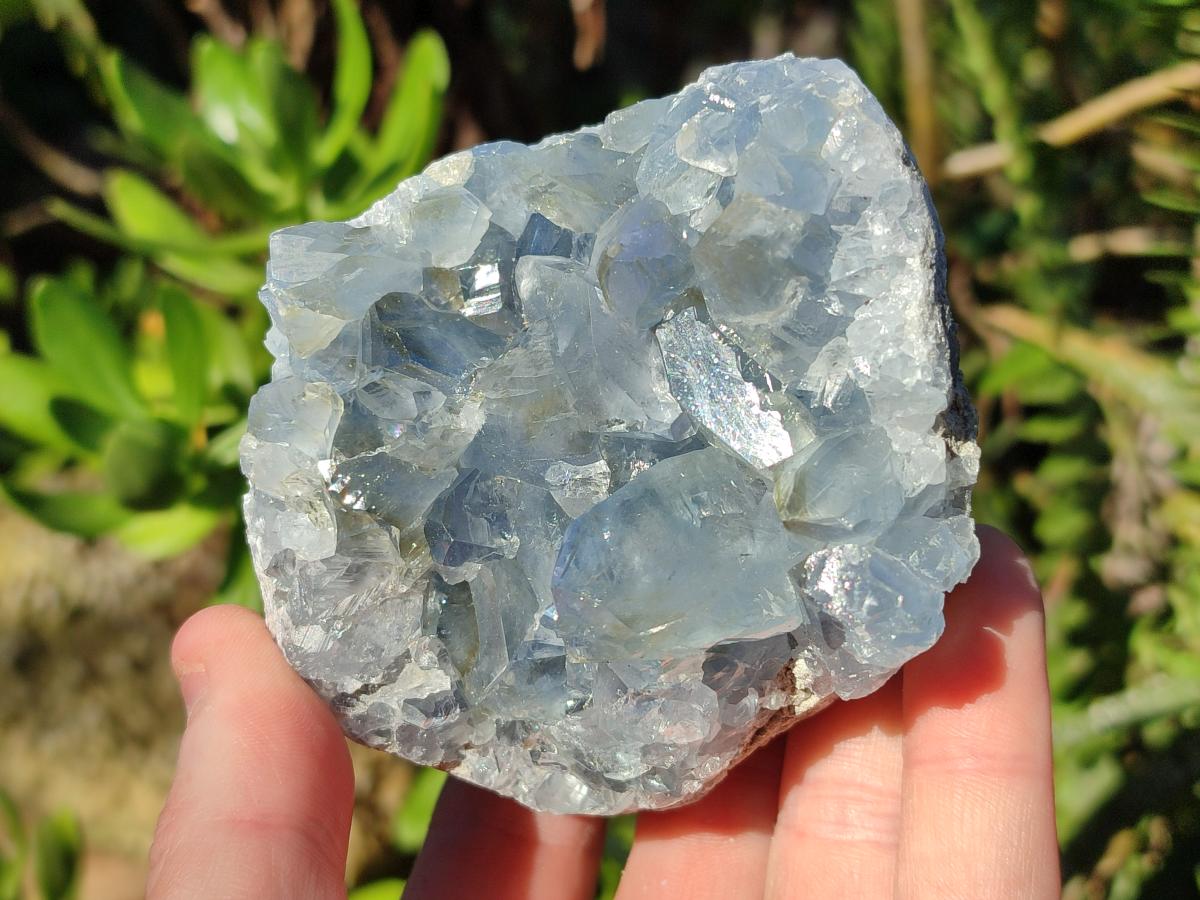 Natural Blue Celestite Specimens x 4 From Sakoany, Madagascar - Toprock Gemstones and Minerals 
