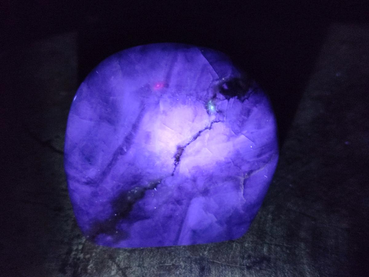 Polished Watermelon Fluorite Standing Display Pieces x 3 From Uis, Namibia - Toprock Gemstones and Minerals 