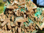 Natural Rare Bladed Barite Specimens with Malachite  x 2 From Shangulowé Mine, Congo - Toprock Gemstones and Minerals 