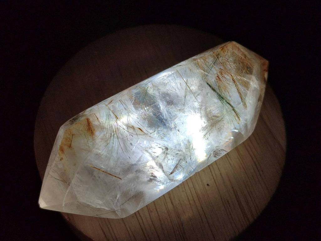Polished Quartz Double Terminated Crystals with Inclusions x 12 From Madagascar - Toprock Gemstones and Minerals 