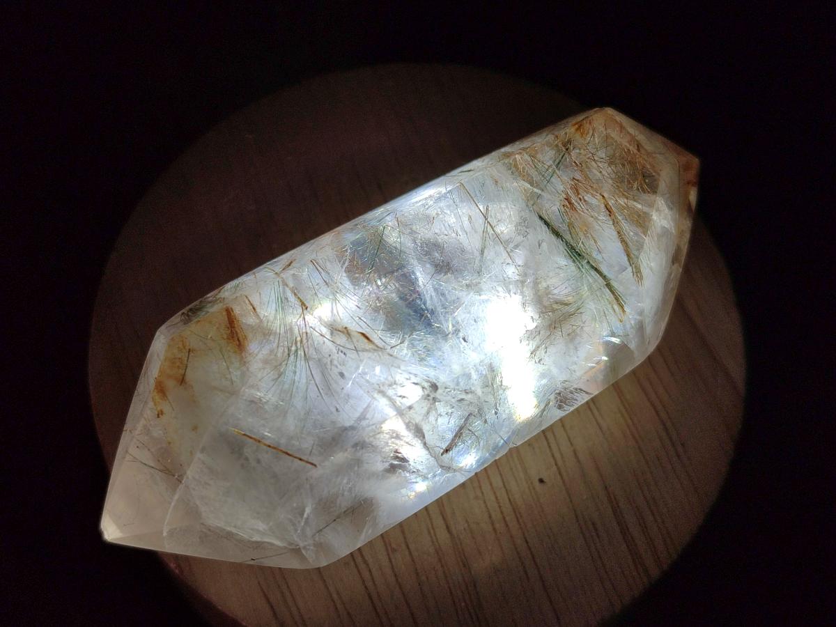 Polished Quartz Double Terminated Crystals with Inclusions x 12 From Madagascar - Toprock Gemstones and Minerals 