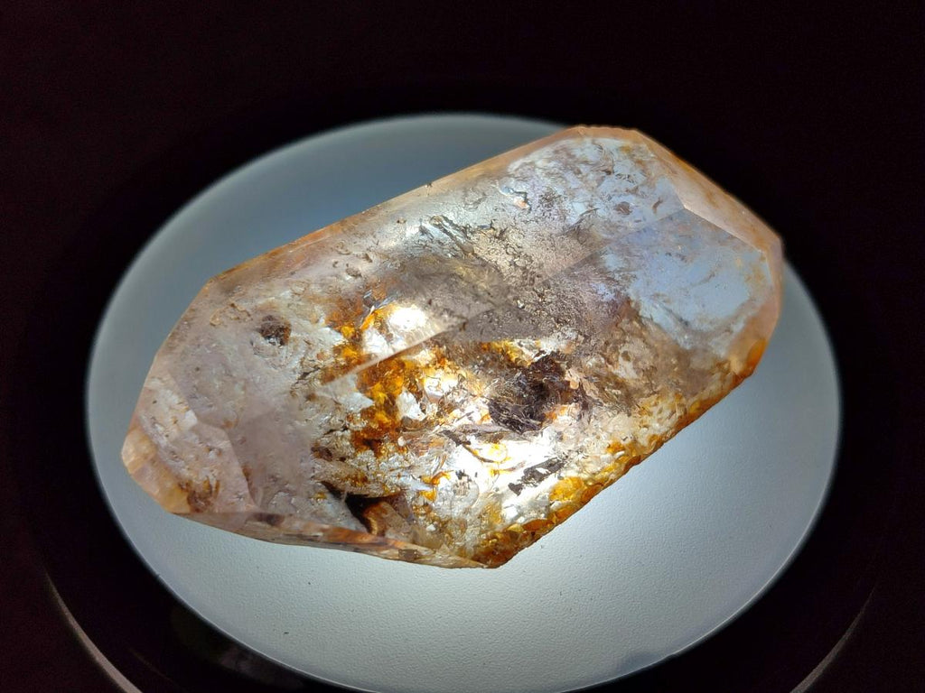 Polished Quartz Double Terminated Crystals with Inclusions x 12 From Madagascar - Toprock Gemstones and Minerals 