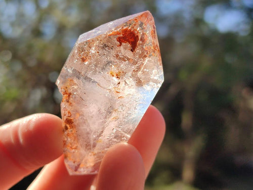 Polished Quartz Double Terminated Crystals with Inclusions x 12 From Madagascar - Toprock Gemstones and Minerals 